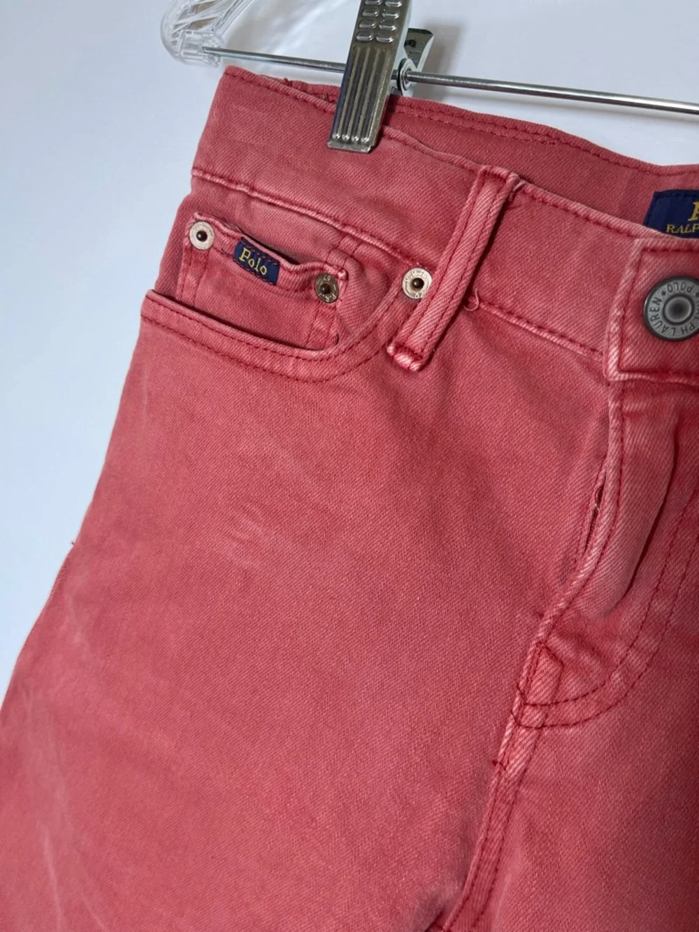 Ralph Lauren Boy’s Red Denim Shorts size 10 NWT